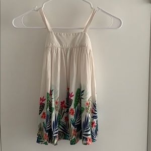 Old Navy Girls summer dress tropical pattern